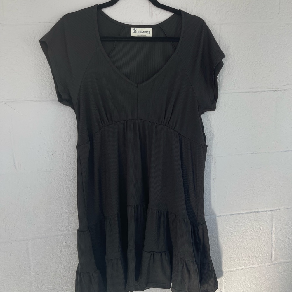 No Boundaries Black Mini Dress